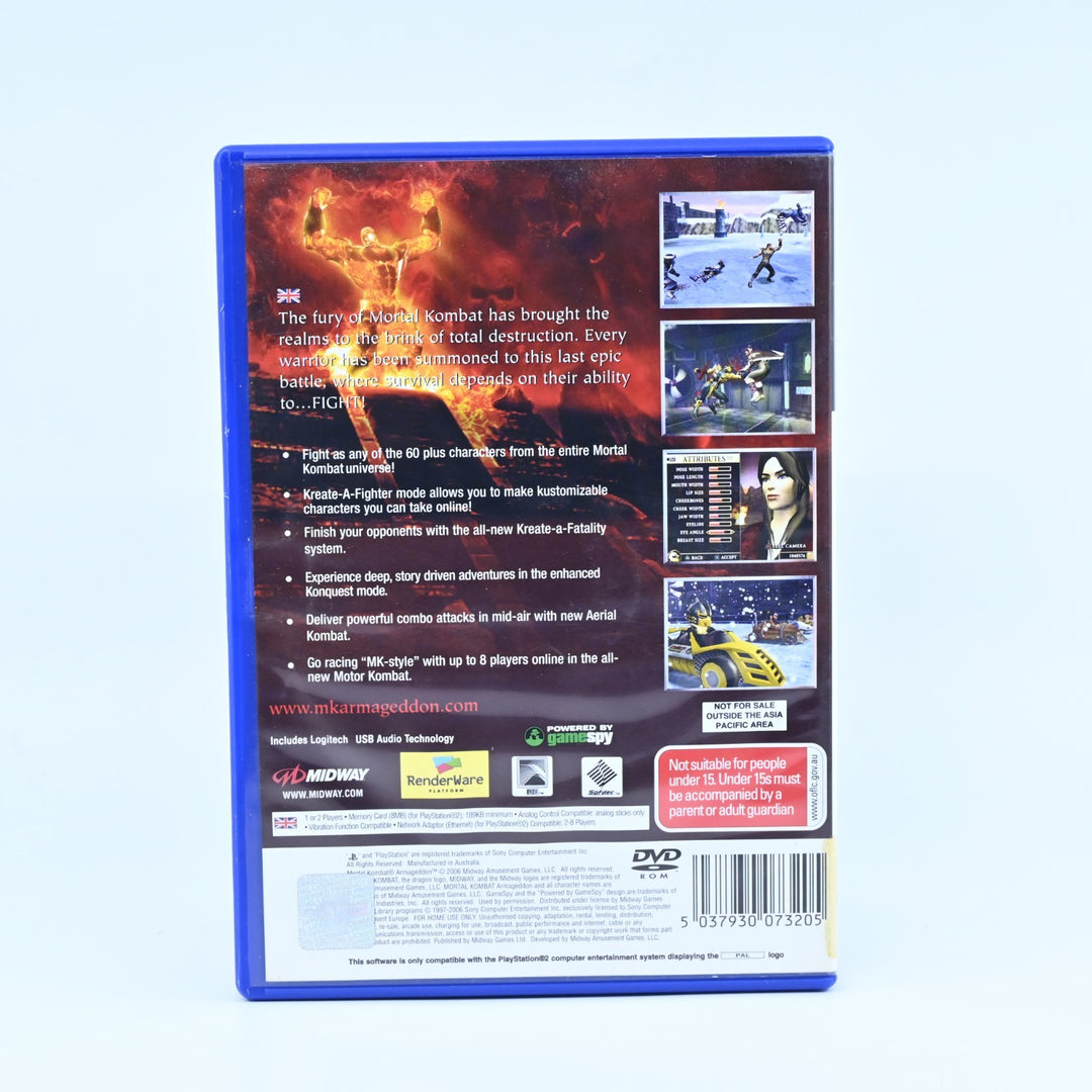 Mortal Kombat: Armageddon - Sony Playstation 2 / PS2 Game + Manual - PAL