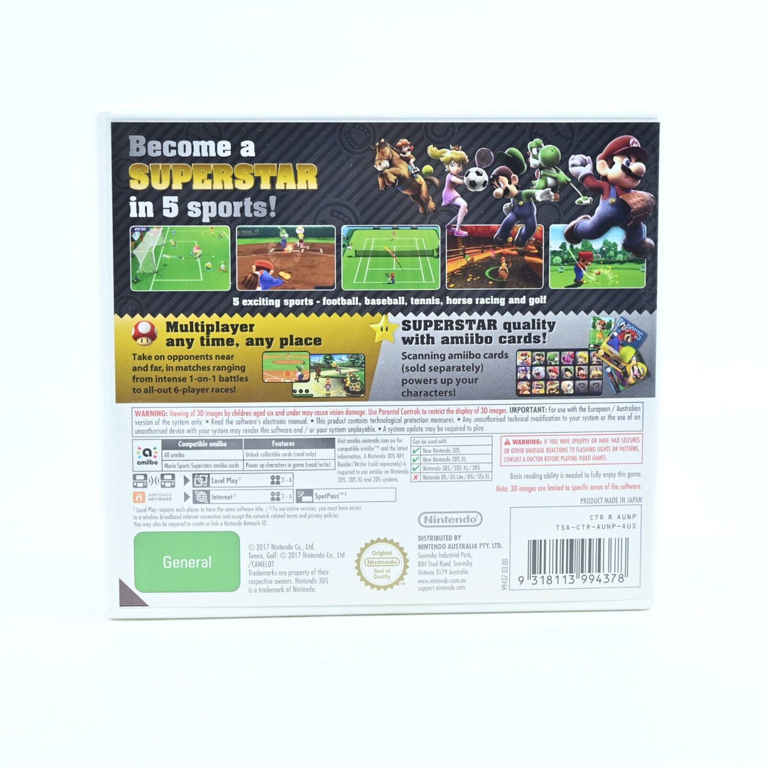 LIKE NEW! Mario Sports Superstars - Nintendo 3DS Game - PAL - FREE POST!