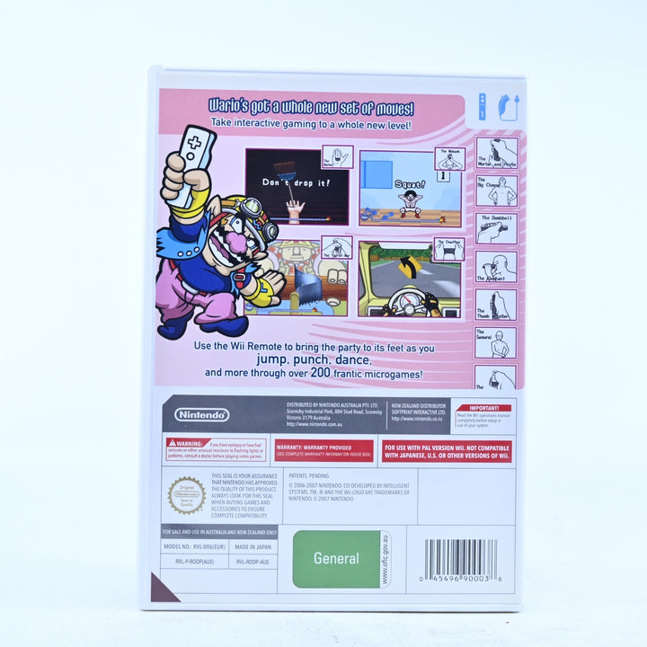 Wario Ware: Smooth Moves - Nintendo Wii Game + Manual - PAL - MINT DISC!