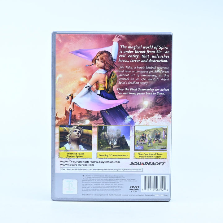 Final Fantasy X - Sony Playstation 2 / PS2 Game + Manual - PAL - MINT DISC!
