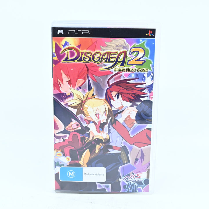 Disgaea 2: Dark Hero Days - Sony PSP Game + Manual - FREE POST!