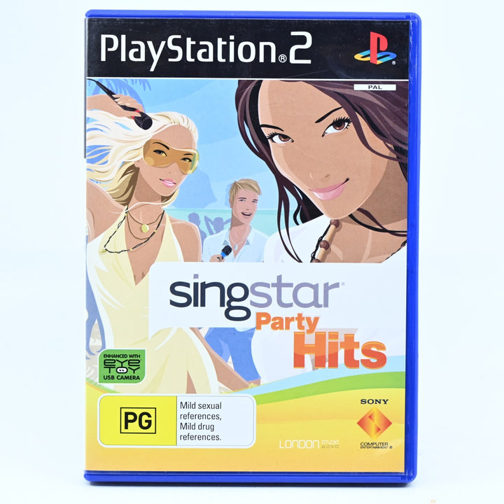 SingStar Party Hits - Sony Playstation 2 / PS2 Game + Manual - PAL - FREE POST!