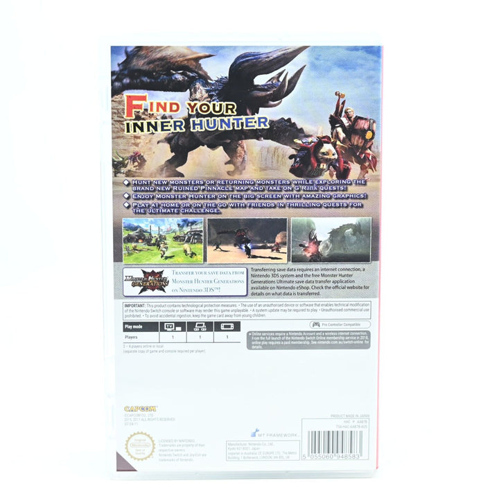 Monster Hunter Generations Ultimate - Nintendo Switch Game - FREE POST!