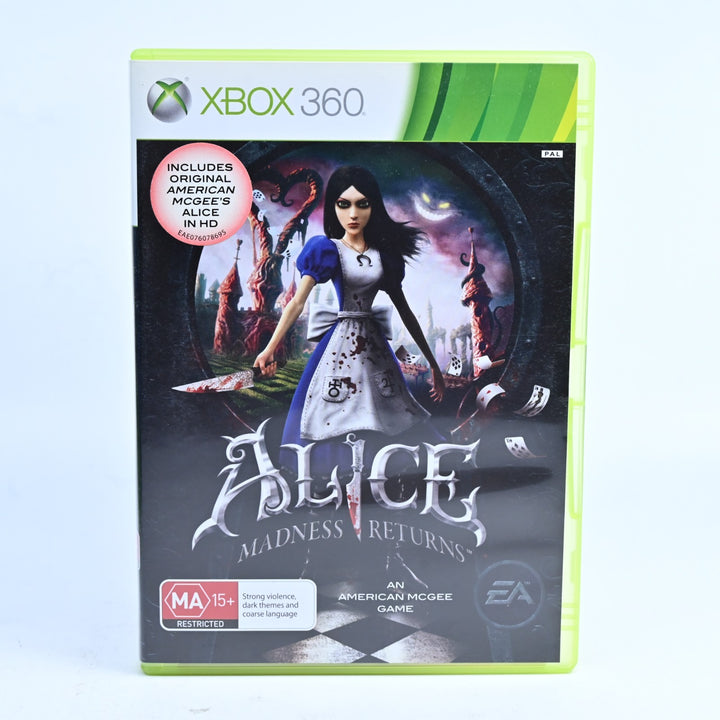 Alice Madness Returns - Xbox 360 Game - PAL - MINT DISC!