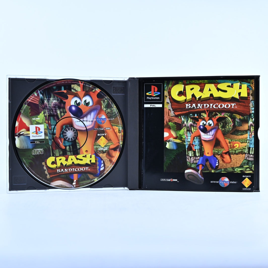 Crash Bandicoot - Sony Playstation 1 / PS1 Game + Manual + Demo - PAL