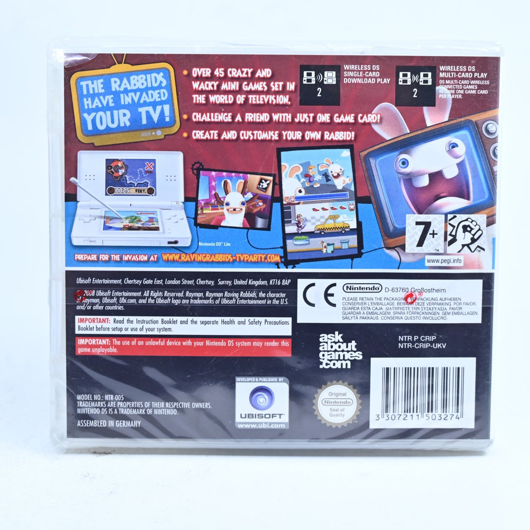 Rayman Raving Rabbids TV Party - SEALED! - Nintendo DS Game - PAL + Manual
