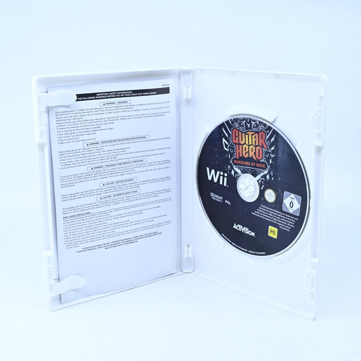 Guitar Hero: Warriors of Rock - Nintendo Wii Game - No Manual - PAL - MINT DISC!
