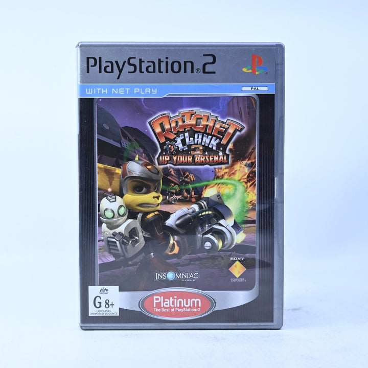 Ratchet &amp; Clank 3: Up Your Arsenal - Sony Playstation 2 / PS2 Game + Manual