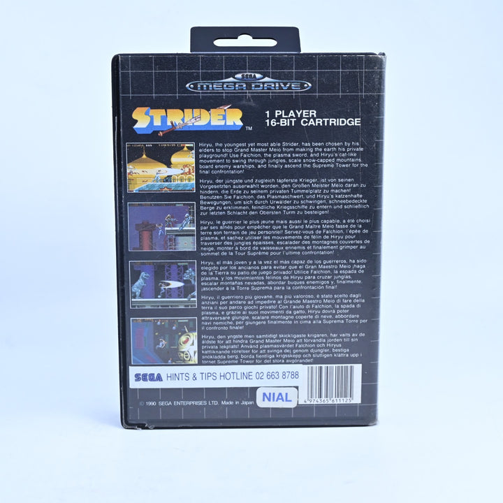 Strider - Sega Mega Drive Game + Manual - PAL - FREE POST!