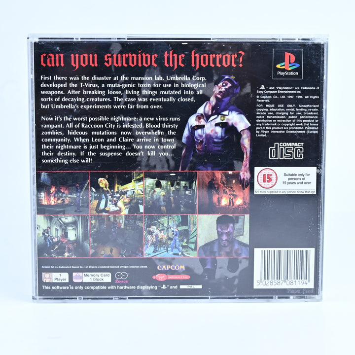 Resident Evil 2 - Sony Playstation 1 / PS1 Game + Manual - PAL - MINT DISC!