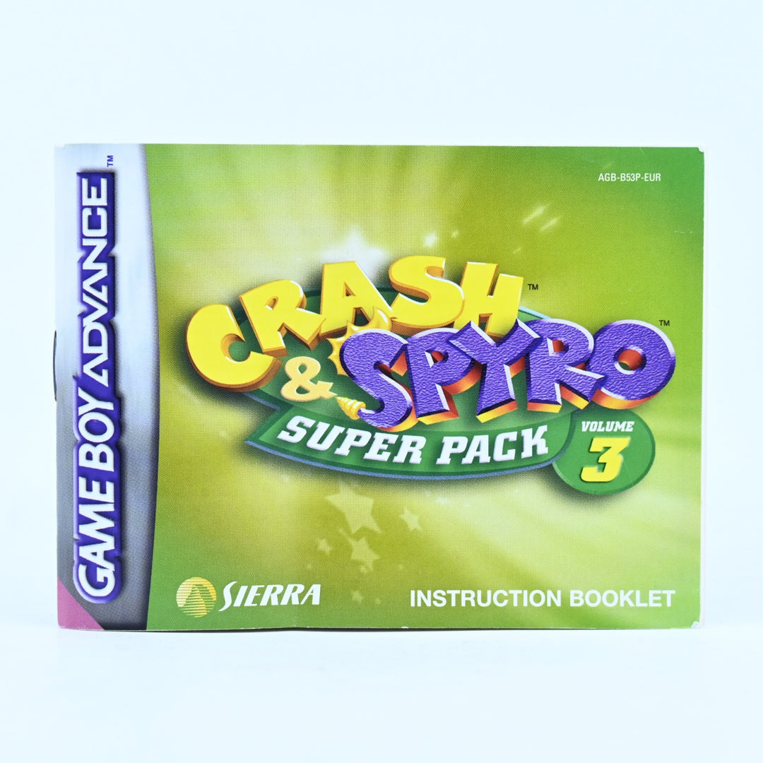 Crash & Spyro Super Pack Volume 3 - Nintendo Gameboy Advance / GBA Boxed Game