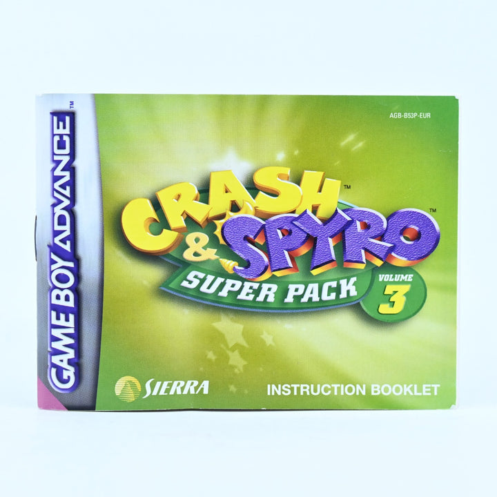Crash & Spyro Super Pack Volume 3 - Nintendo Gameboy Advance / GBA Boxed Game