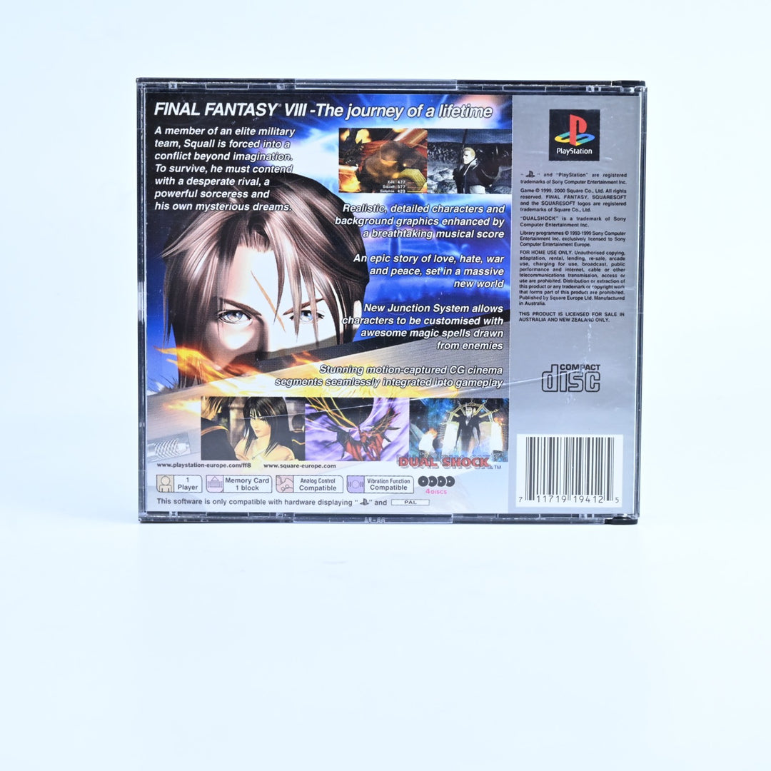 Final Fantasy VIII 8 - Sony Playstation 1 / PS1 Game + Manual - PAL - MINT DISC!