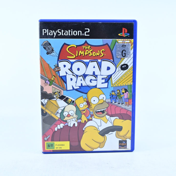 The Simpsons Road Rage - Sony Playstation 2 / PS2 Game + Manual - PAL