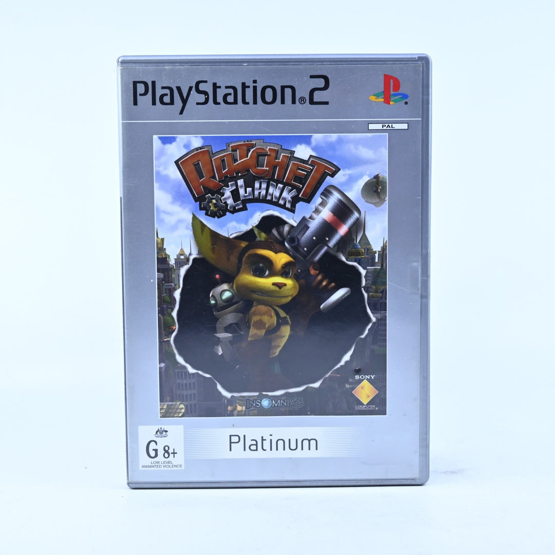 Ratchet &amp; Clank - Sony Playstation 2 / PS2 Game + Manual - PAL - MINT DISC!