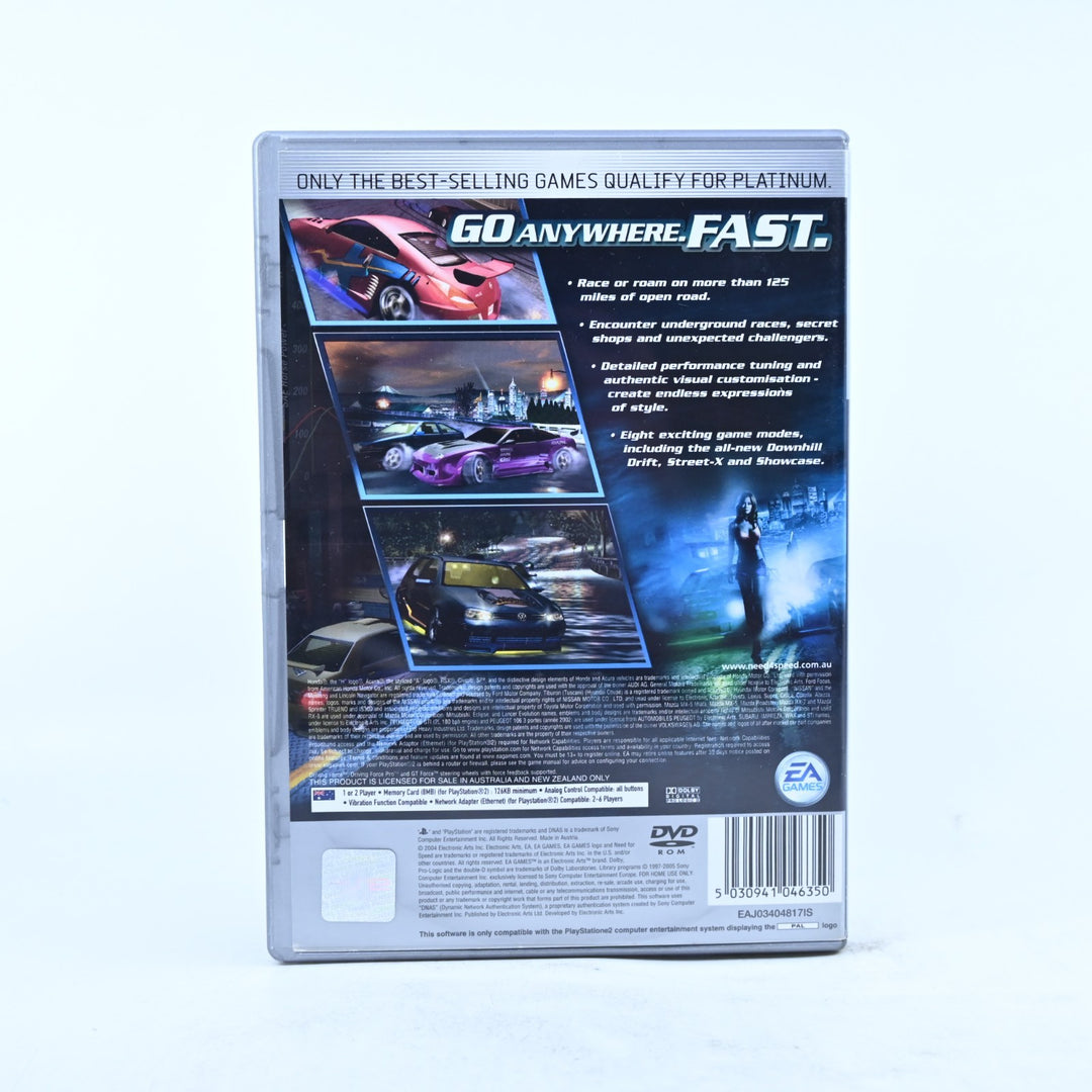Need for Speed Underground 2 - Sony Playstation 2 / PS2 Game + Manual - PAL
