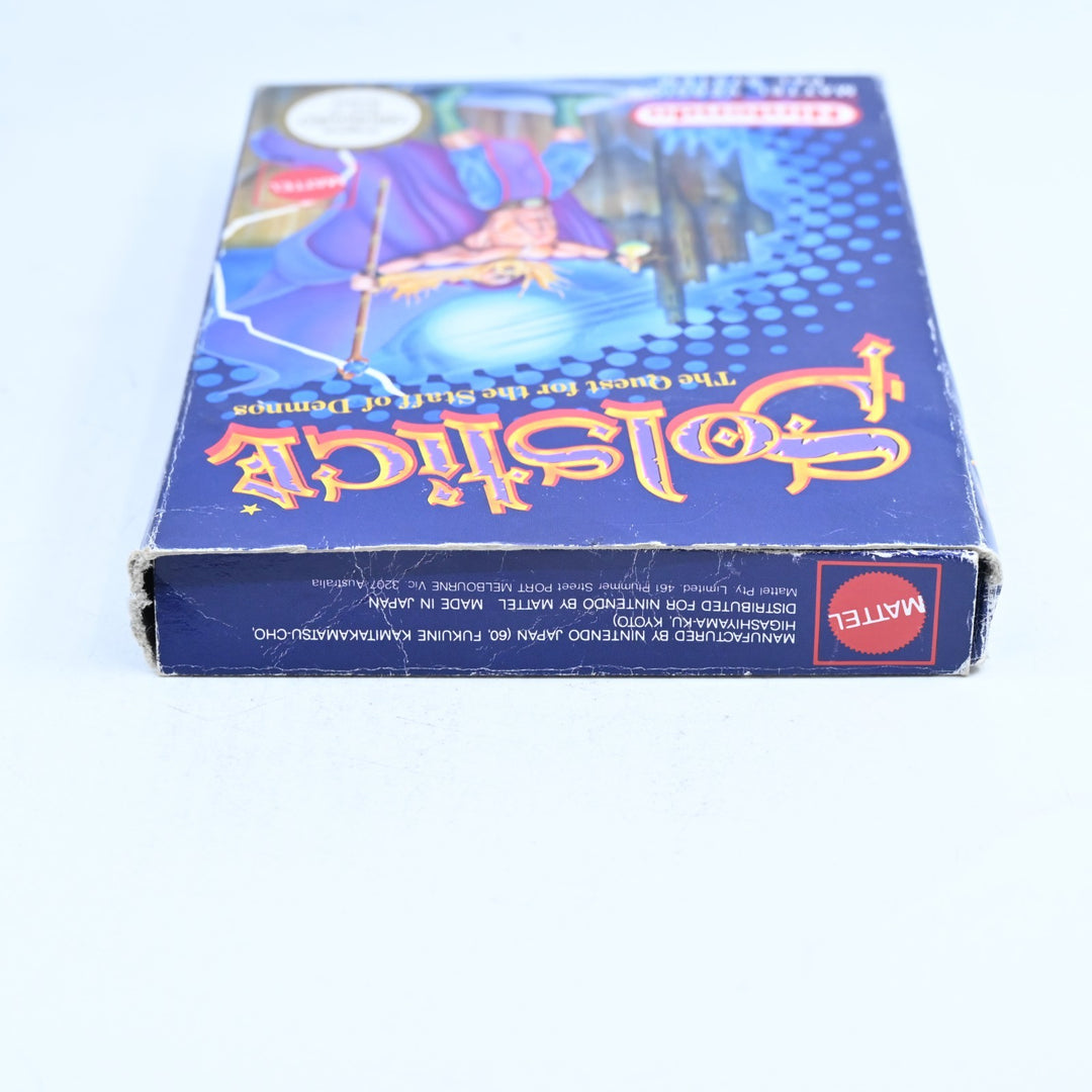 Solstice: The Quest for the Staff of Demnos - NES Boxed Game - PAL - FREE POST!