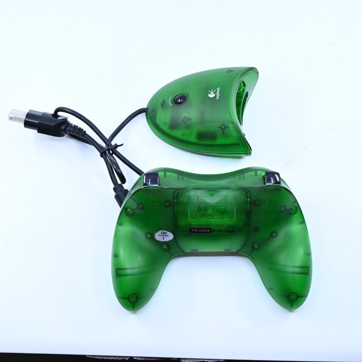 Logitech Cordless Attack Controller & Receiver - Green - Original Xbox Accessory