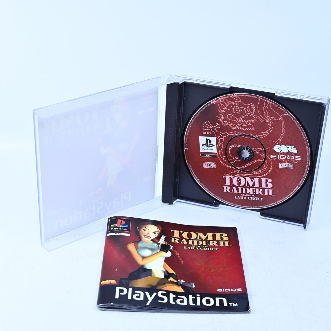 Tomb Raider II - Sony Playstation 1 / PS1 Game + Manual - PAL - MINT DISC!