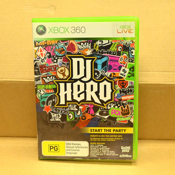 DJ Hero Boxed - Xbox 360 Game + Manual - PAL - MINT DISC!