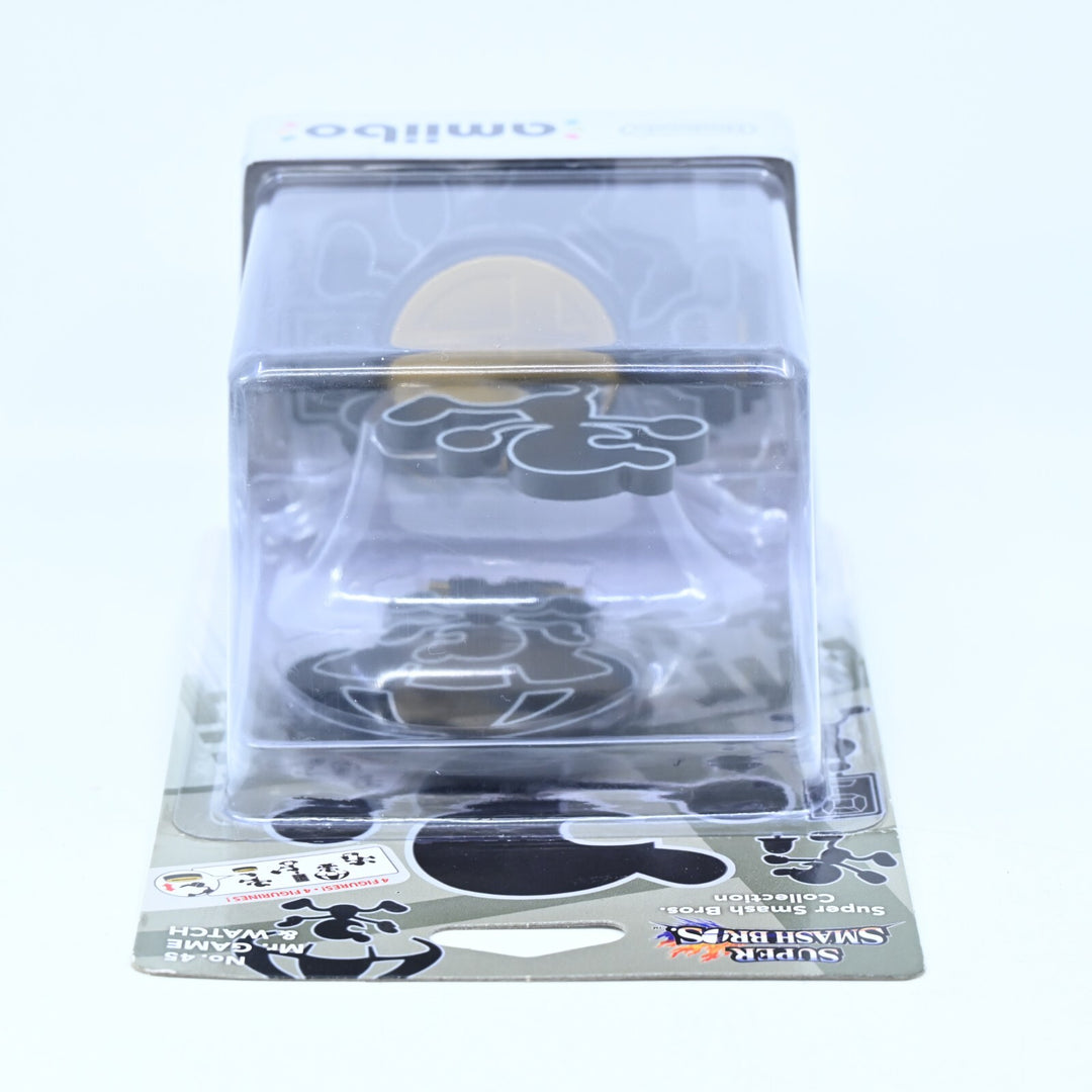 SEALED! Mr. GAME & WATCH Amiibo No. 45 - Super Smash Bros. - Toy