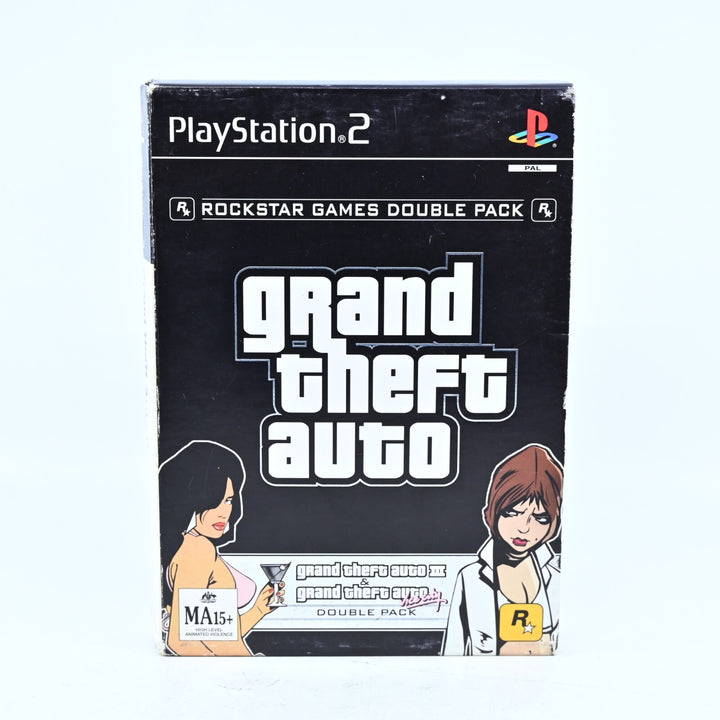 Grand Theft Auto Double Pack - Sony Playstation 2 / PS2 Game + Manual - PAL