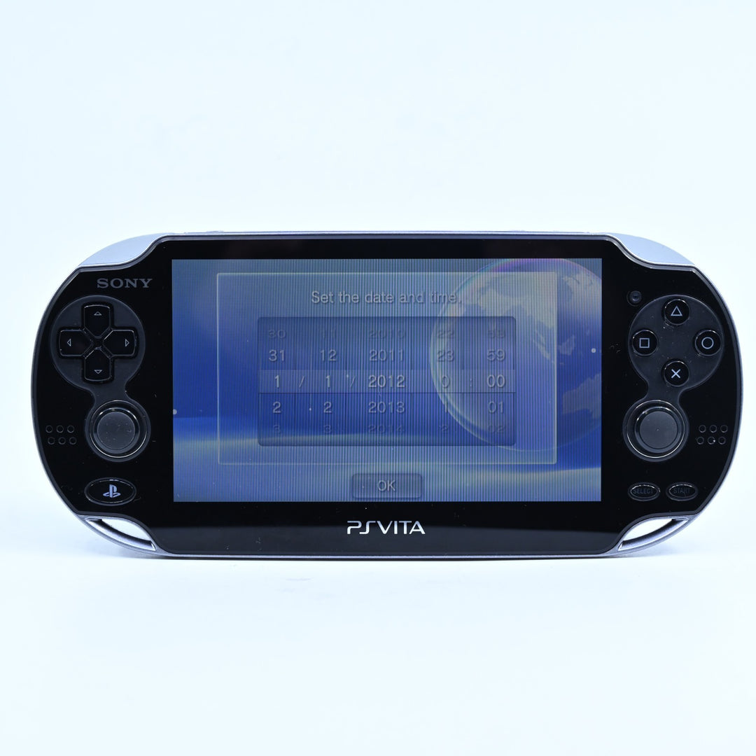 Crystal Black Sony PS Vita Boxed Console - PCH-1102 - PCH-1100 - FREE POST!