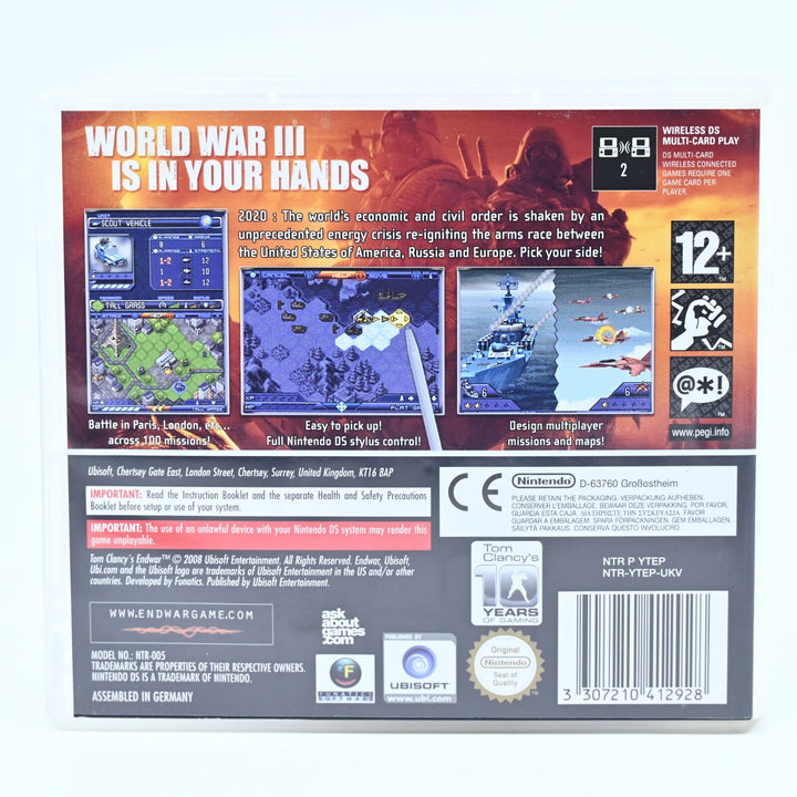 Tom Clancy's EndWar - Nintendo DS Game - PAL + Manual - FREE POST!