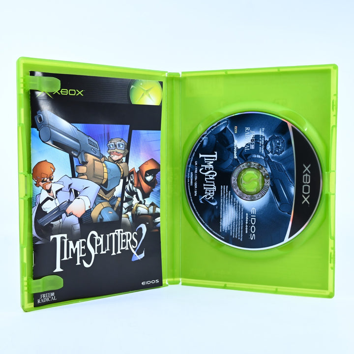 Timesplitters 2 - Original Xbox Game + Manual - PAL - MINT DISC!