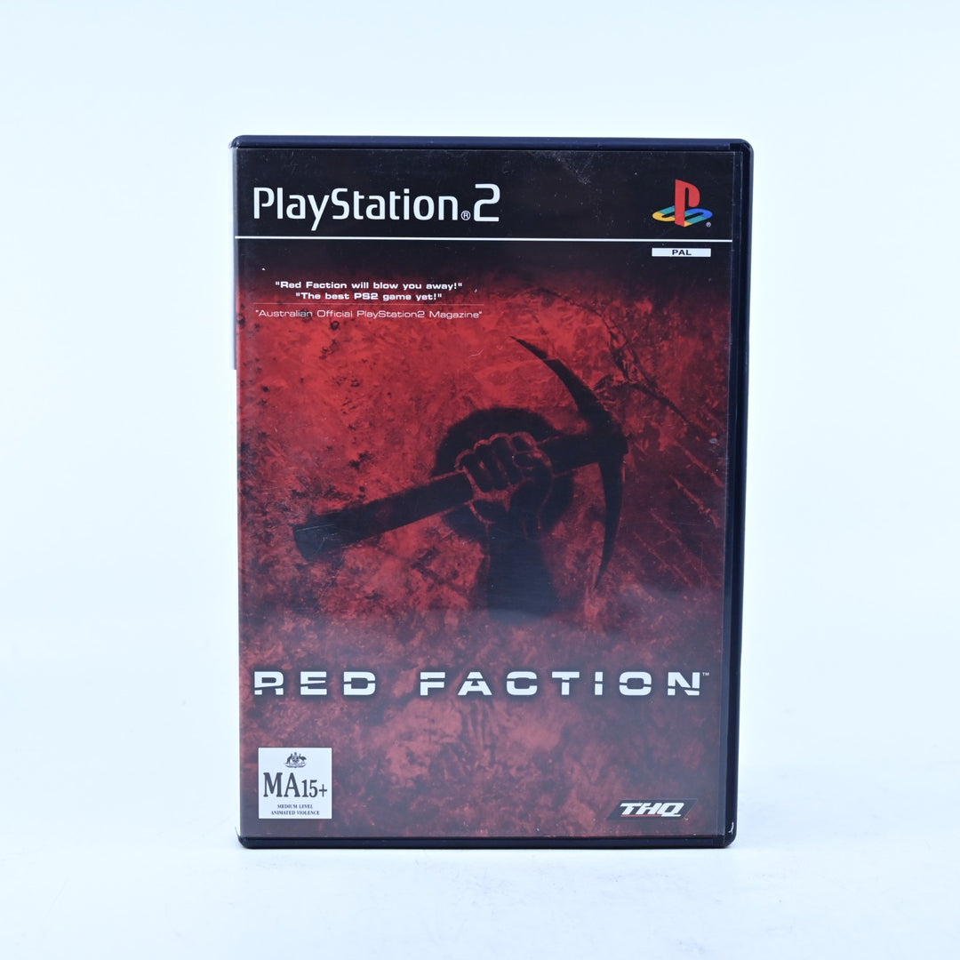 Red Faction - Sony Playstation 2 / PS2 Game + Manual - PAL - FREE POST!