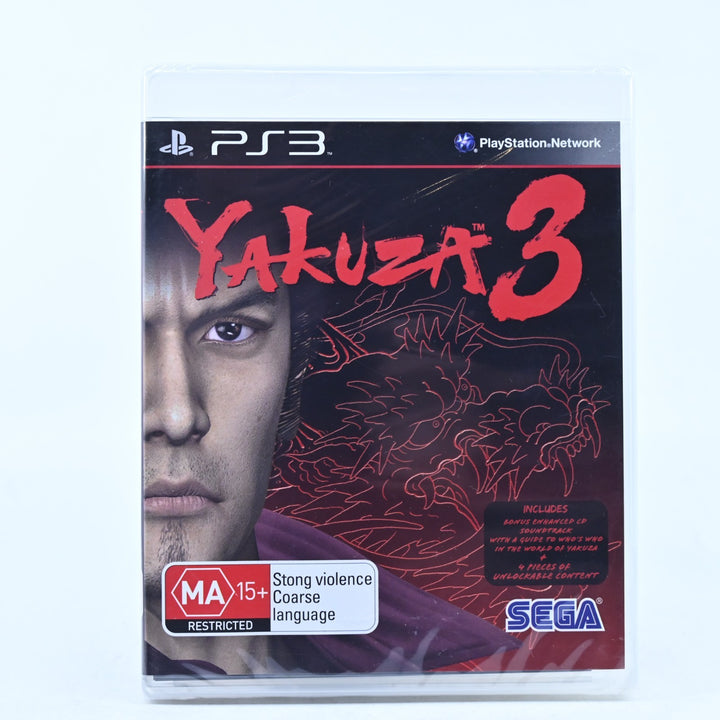 Yakuza 3 - Sony Playstation 3 / PS3 Game + Manual - SEALED!