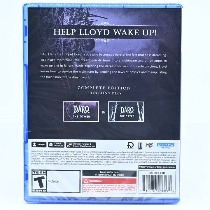 SEALED! DARQ: Complete Edition - Sony Playstation 5 / PS5 Game - FREE POST!