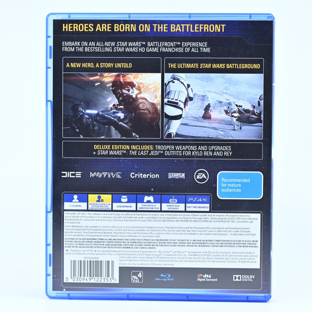 Star Wars Battlefront II 2: Elite Trooper Deluxe Edition - PS4 Game - FREE POST!