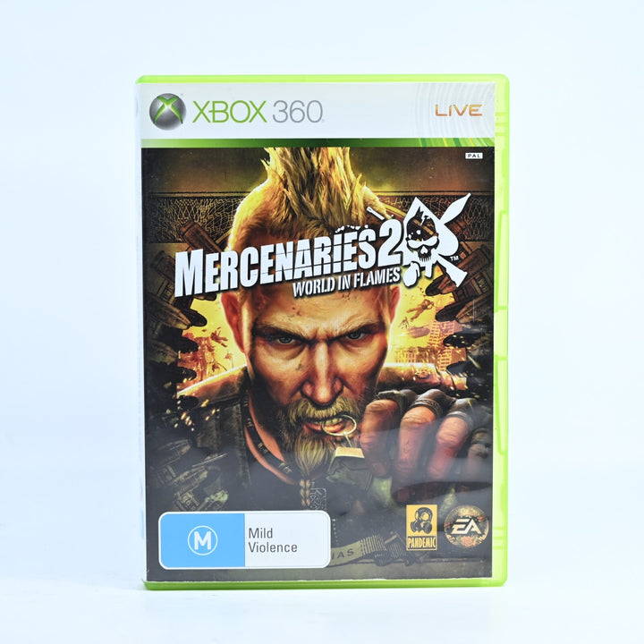 Mercenaries 2: World in Flames - Xbox 360 Game + Manual - PAL