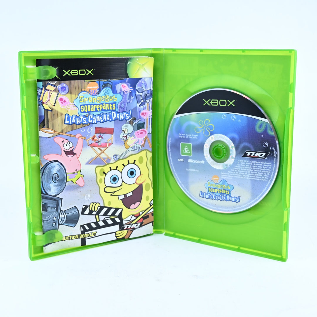 SpongeBob SquarePants: Lights, Camera, Pants! - Original Xbox Game + Manual