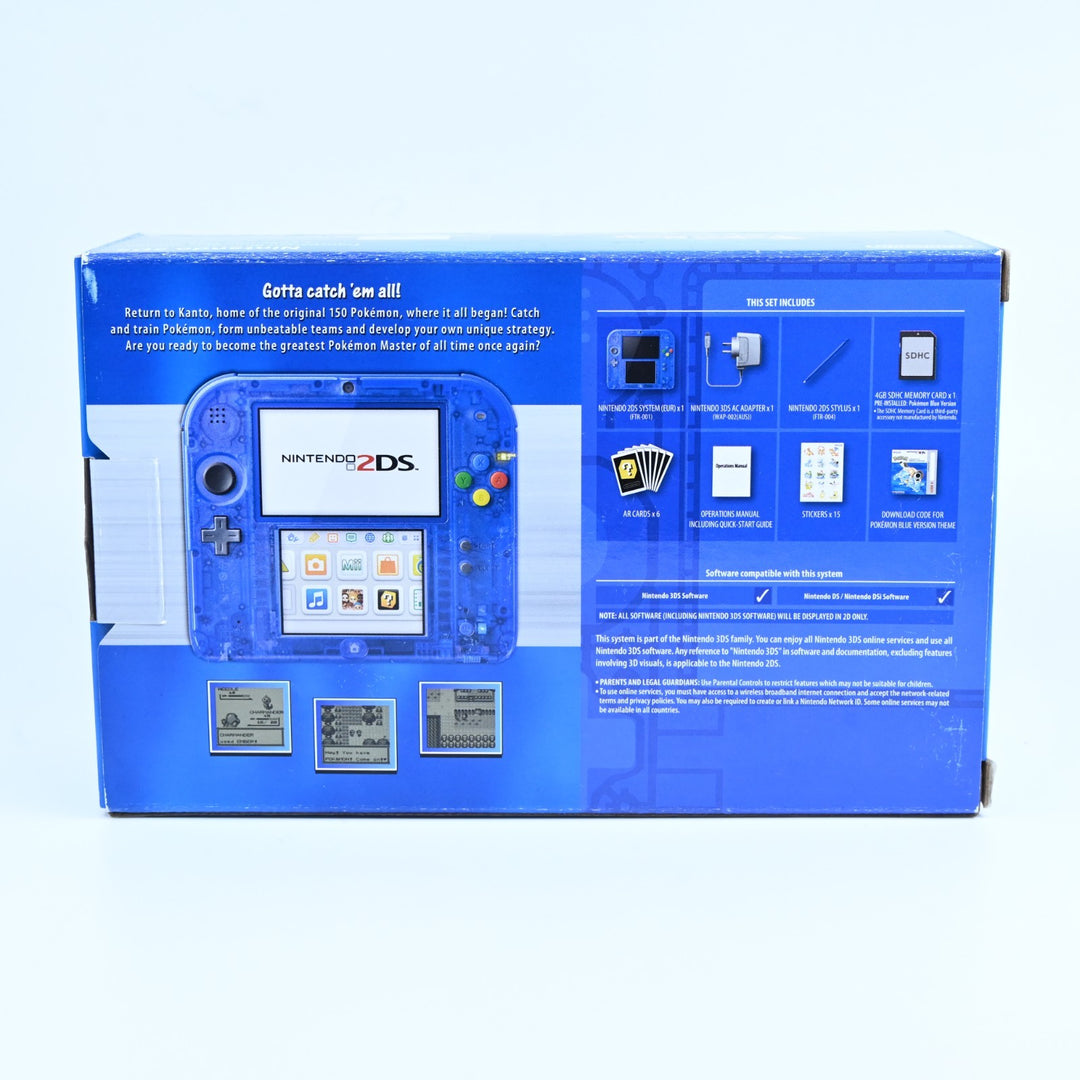 Pokemon Blue Edition - Nintendo 2DS Boxed Console - PAL - FREE POST!