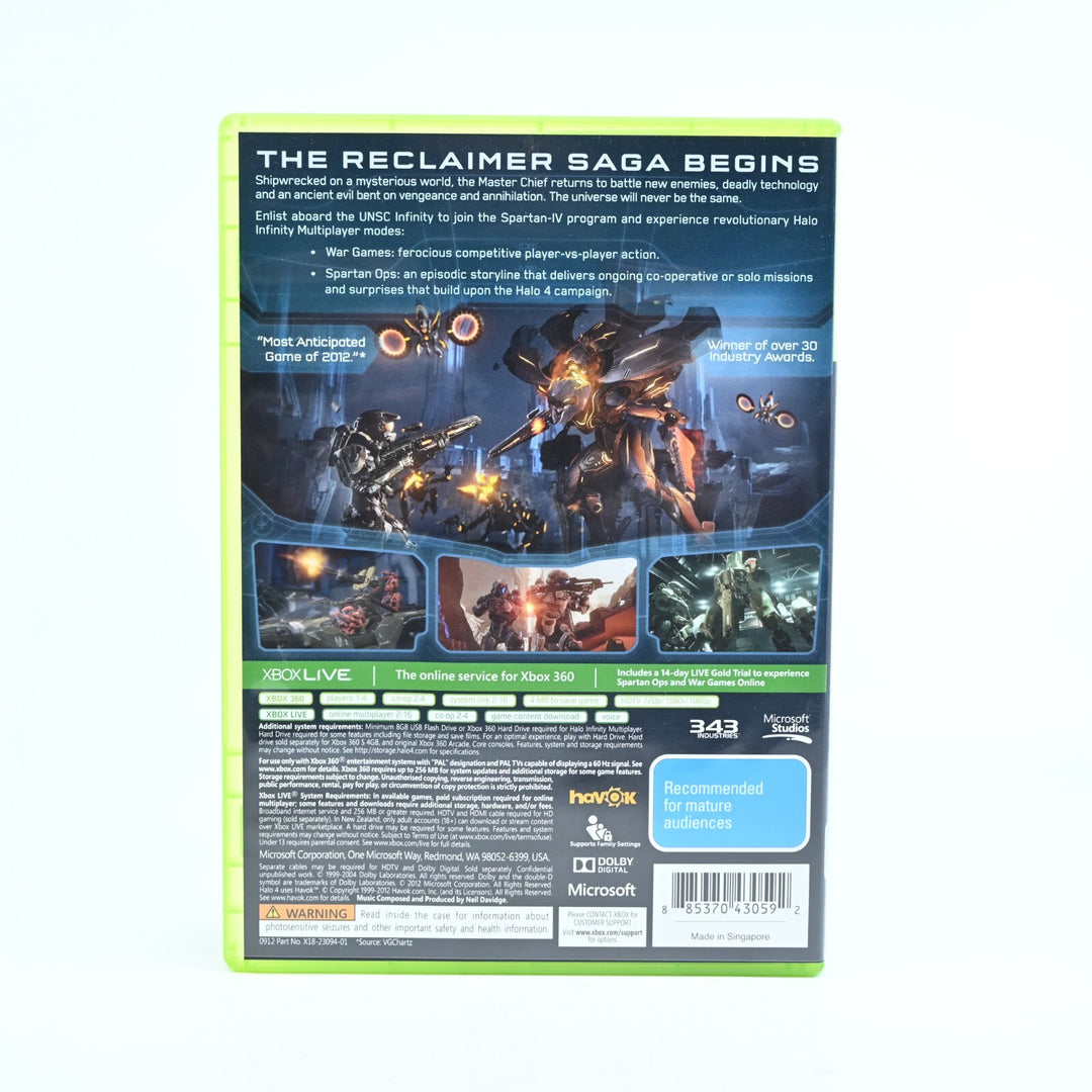 Halo 4 - Xbox 360 Game - No Manual - PAL - MINT DISC!