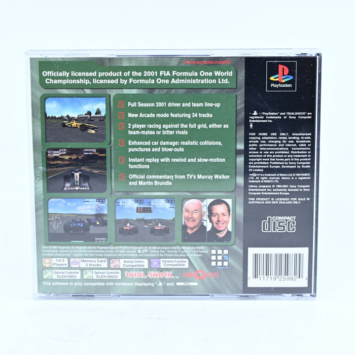 Formula One 2001 - Sony Playstation 1 / PS1 Game + Manual - PAL - MINT DISC!