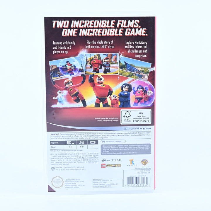LEGO The Incredibles - Nintendo Switch Game - FREE POST!