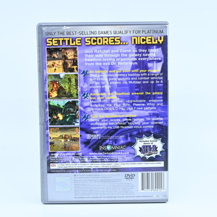 Ratchet & Clank 3: Up Your Arsenal - Sony Playstation 2 / PS2 Game + Manual