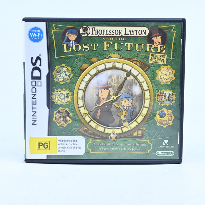 Professor Layton and the Lost Future - Nintendo DS Game - PAL + Manual