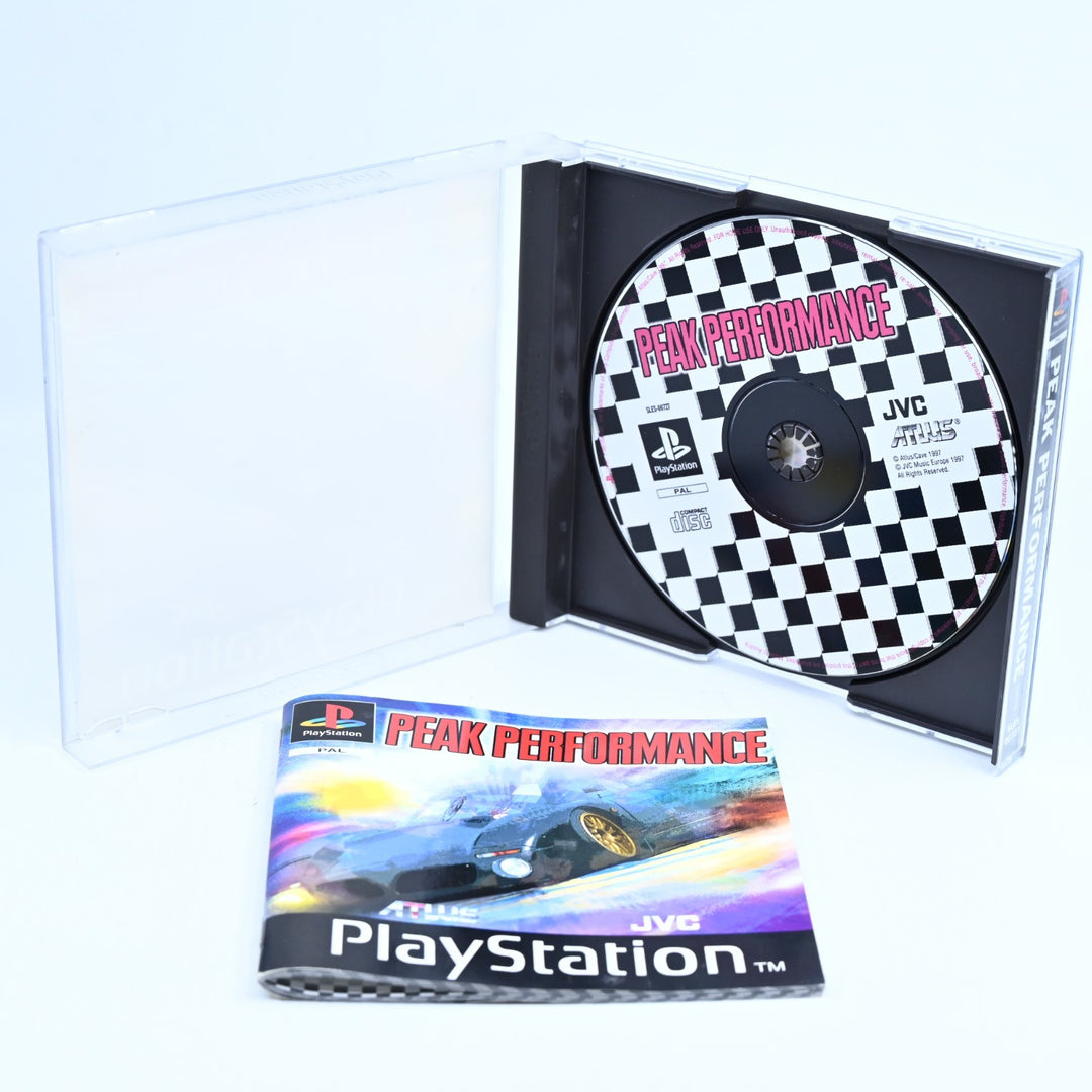 Peak Performance - Sony Playstation 1 / PS1 Game + Manual - PAL - MINT DISC!