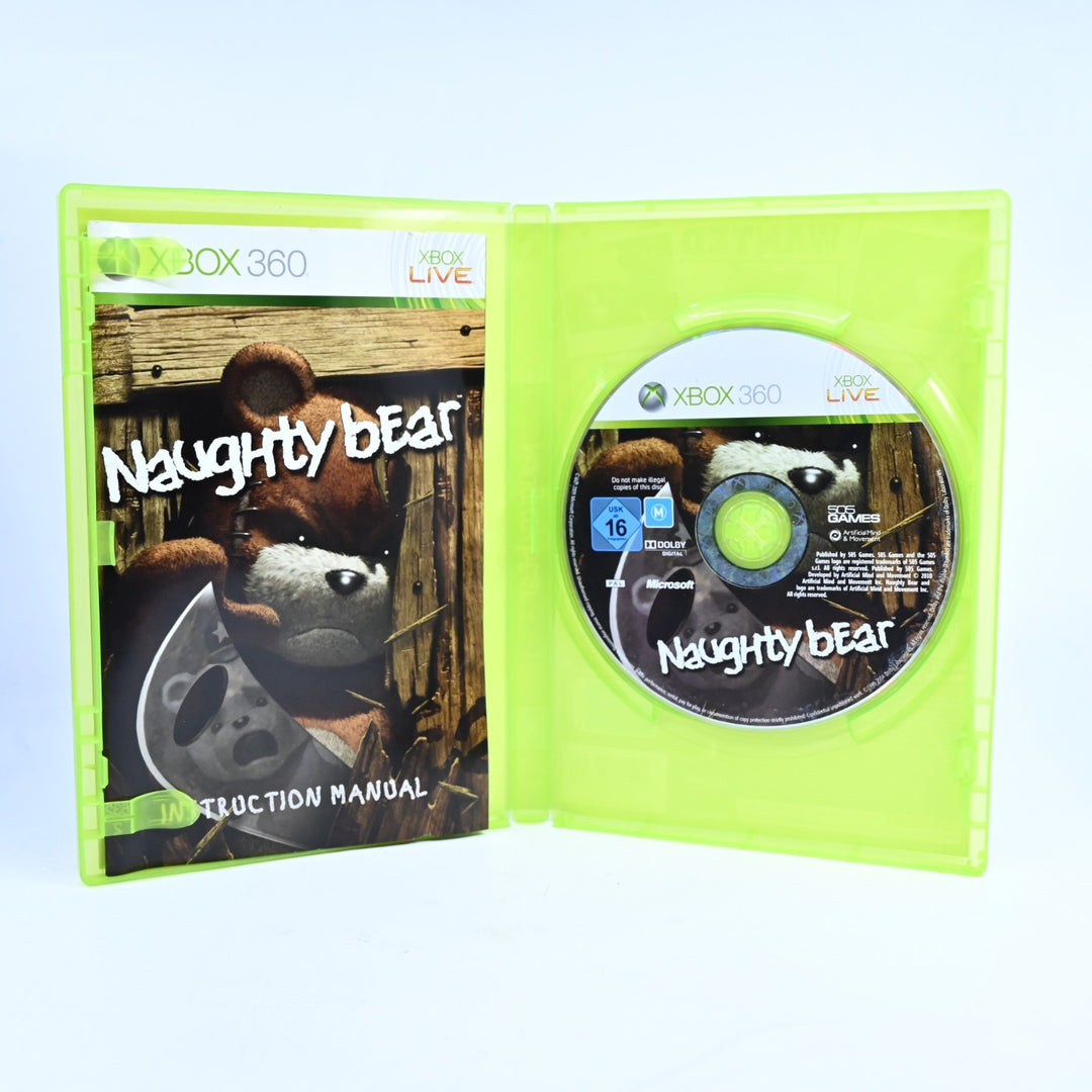Naughty Bear - Xbox 360 Game + Manual - PAL - MINT DISC!