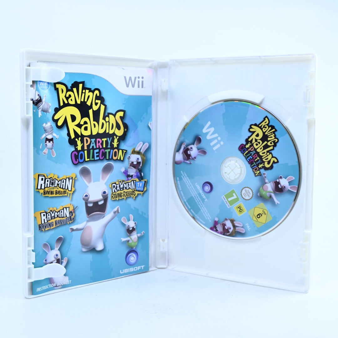 Raving Rabbids Party Collection - Nintendo Wii Game + Manual - PAL - MINT DISC!
