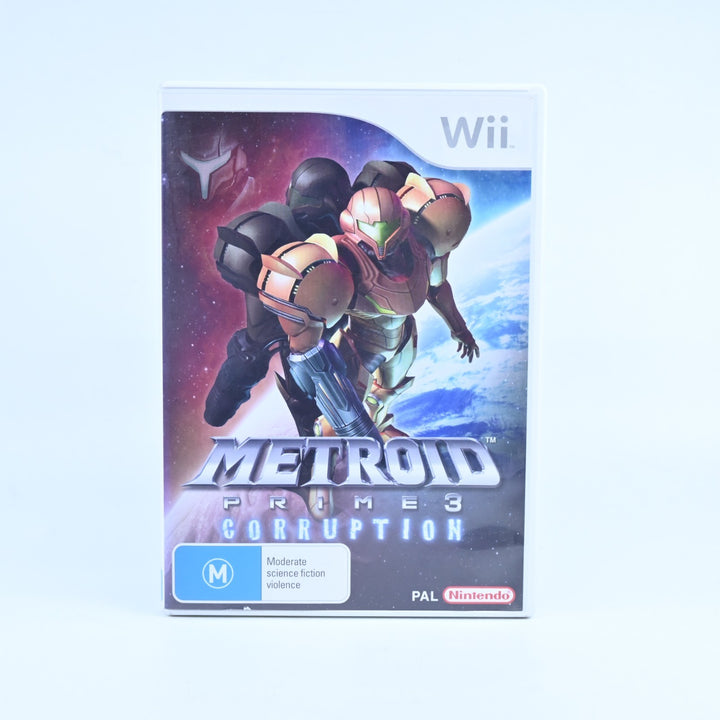 Metroid Prime 3: Corruption - Nintendo Wii Game - PAL - MINT DISC!