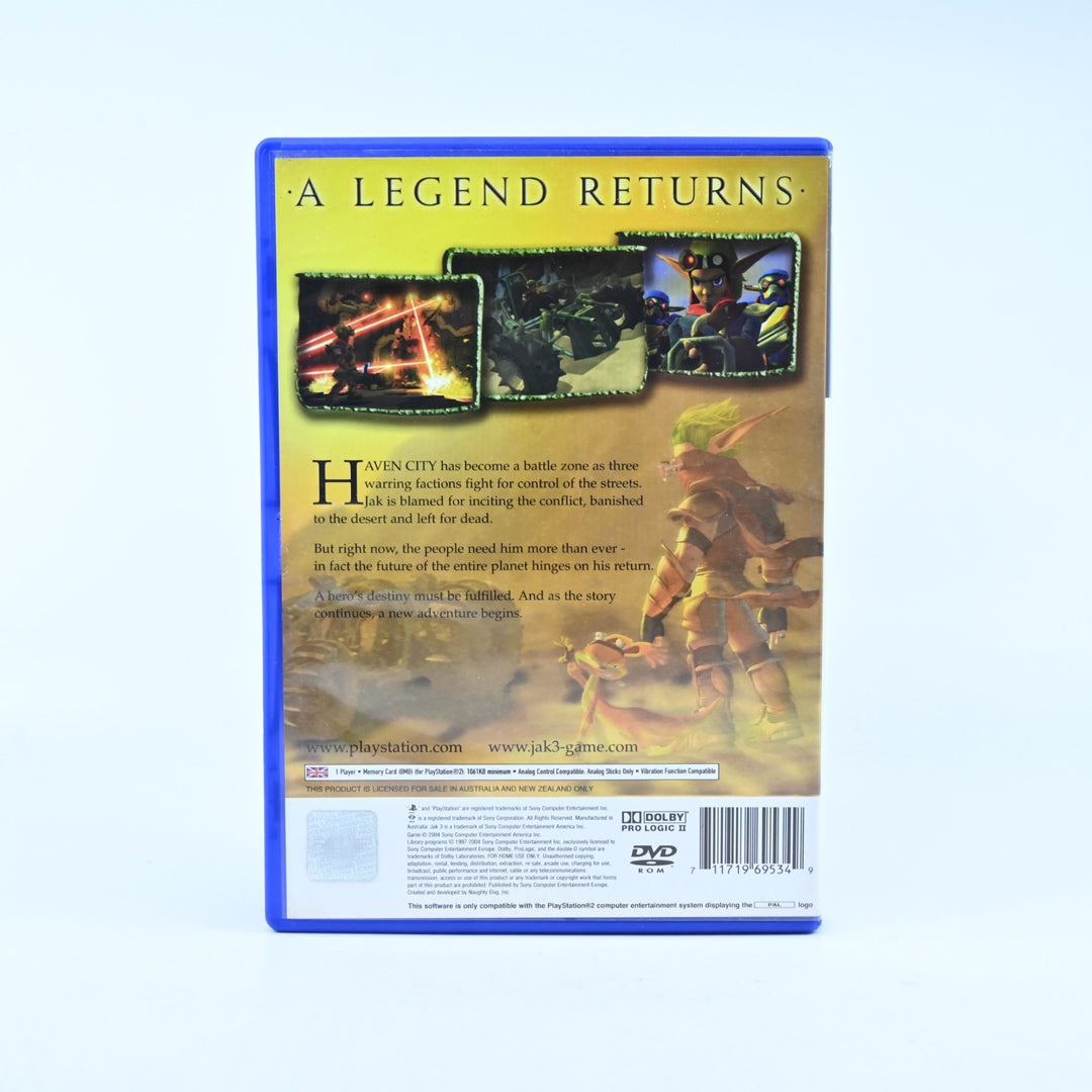 Jak 3 - Sony Playstation 2 / PS2 Game + Manual - PAL - MINT DISC!