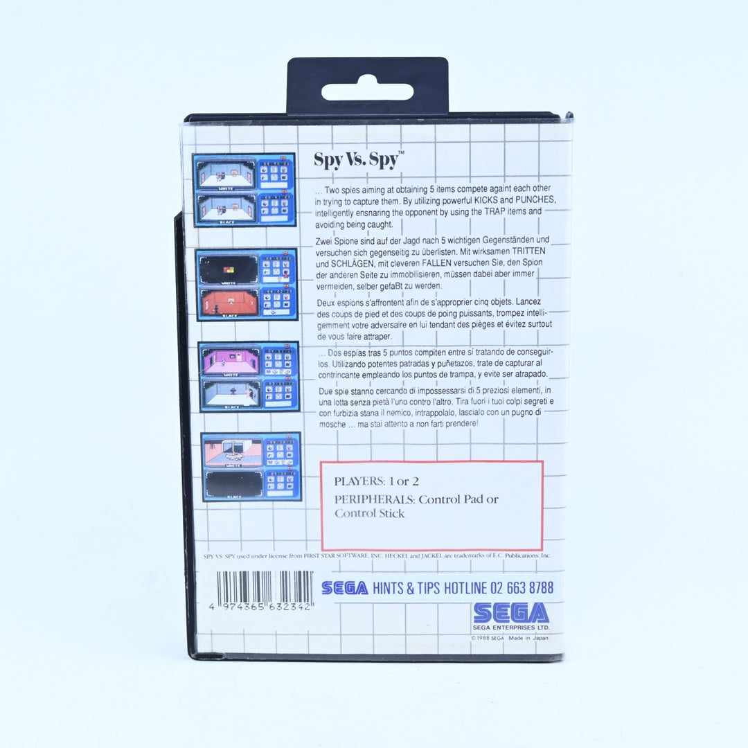 Spy vs Spy - Sega Master System Game + Manual - PAL - FREE POST!