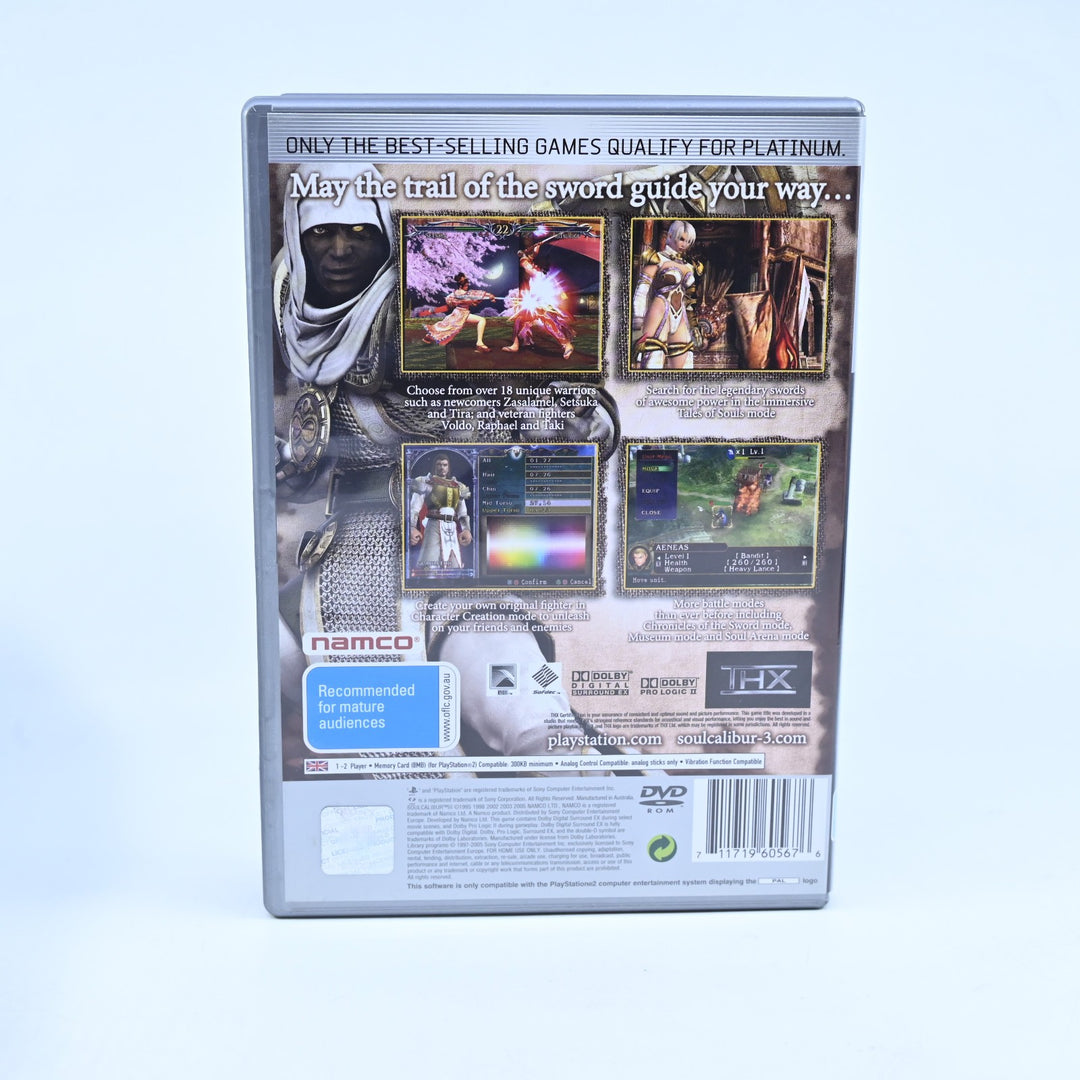 SoulCalibur III - Sony Playstation 2 / PS2 Game + Manual - PAL - Soul Calibur