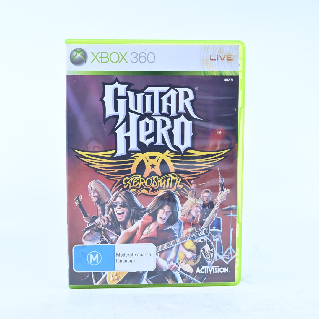Guitar Hero Aerosmith - Xbox 360 Game + Manual - PAL - MINT DISC!