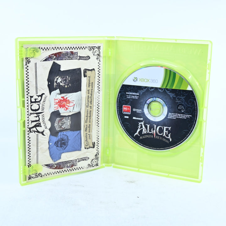 Alice Madness Returns - Xbox 360 Game + Manual - PAL - MINT DISC!